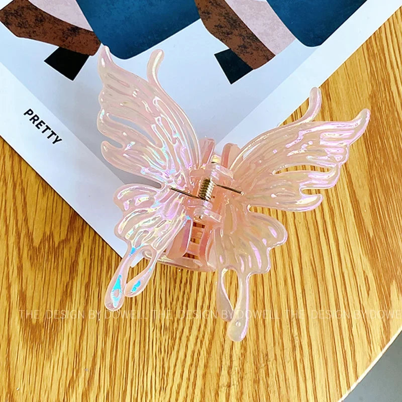 UXSL Pinces à cheveux papillon colorées pour femmes, grandes pinces à cheveux géométriques, accessoires de mode