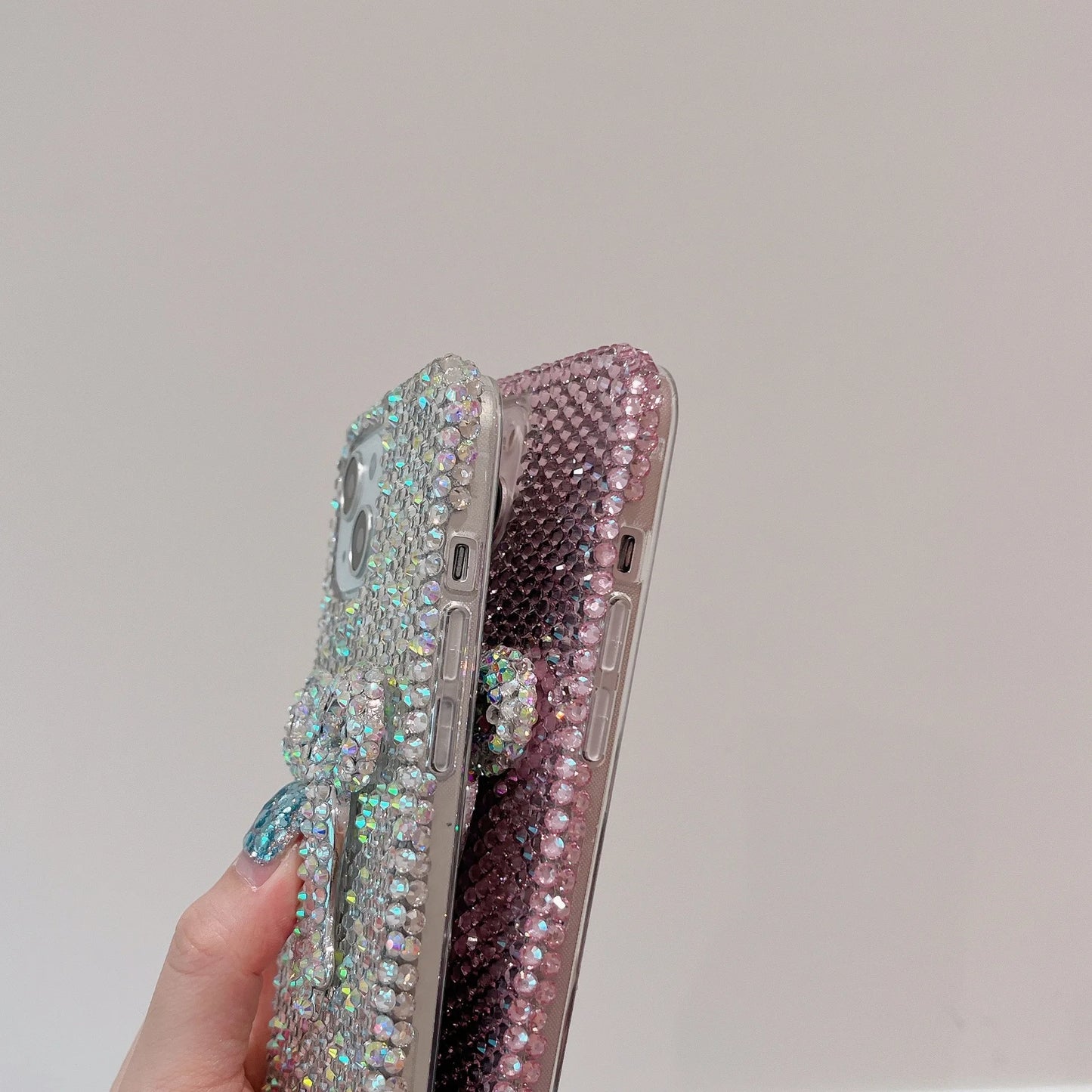 Luxury Full Diamond Bow Case Sparkling Cute Phone Case Protective Cover for iPhone 16 Pro Max Case