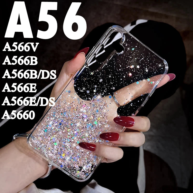 Glitter Phone Case for samsung galaxy A56 Silicone Soft Case Full Cover for Samsung A566V A566B A566B/DS A566E A566E/DS A5660