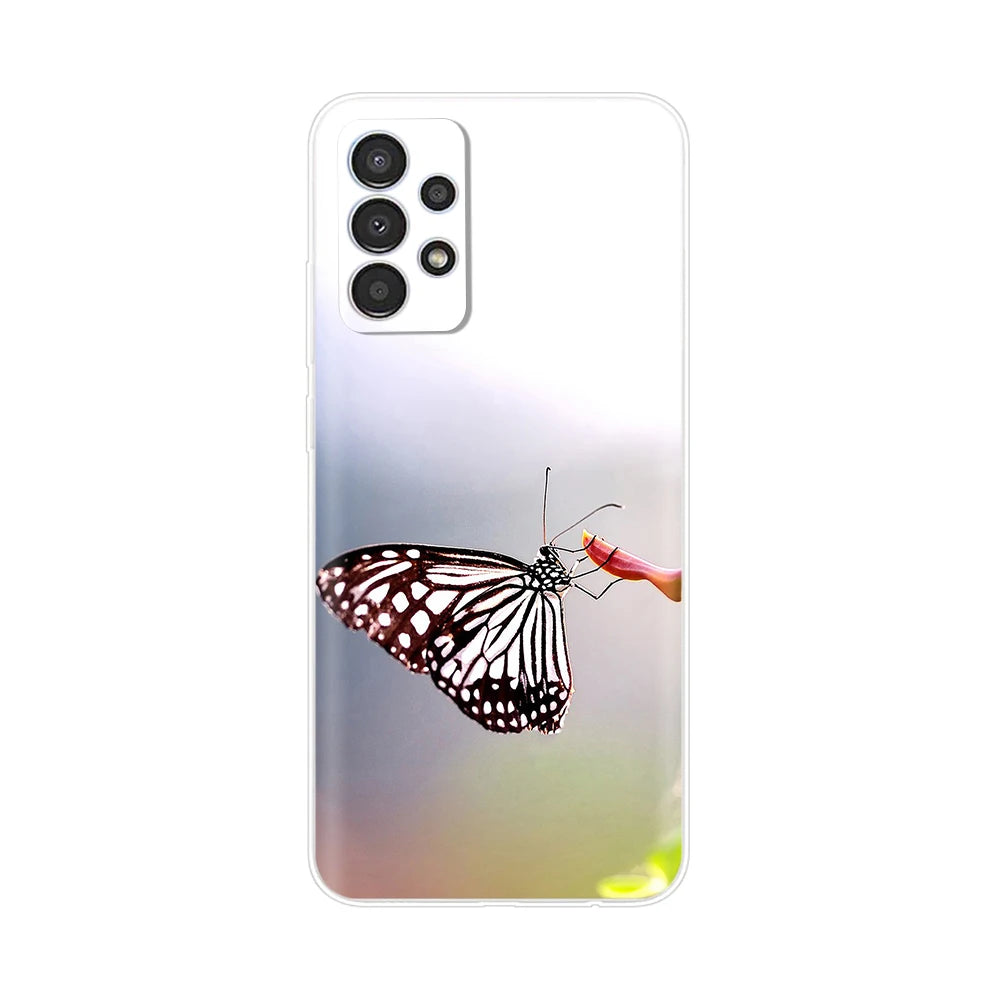 For Samsung Galaxy A13 4G Phone Case Fashion Cute Pattern Flower Silicon Soft TPU Case For Samsung A13 A 13 GalaxyA13 Back Cover