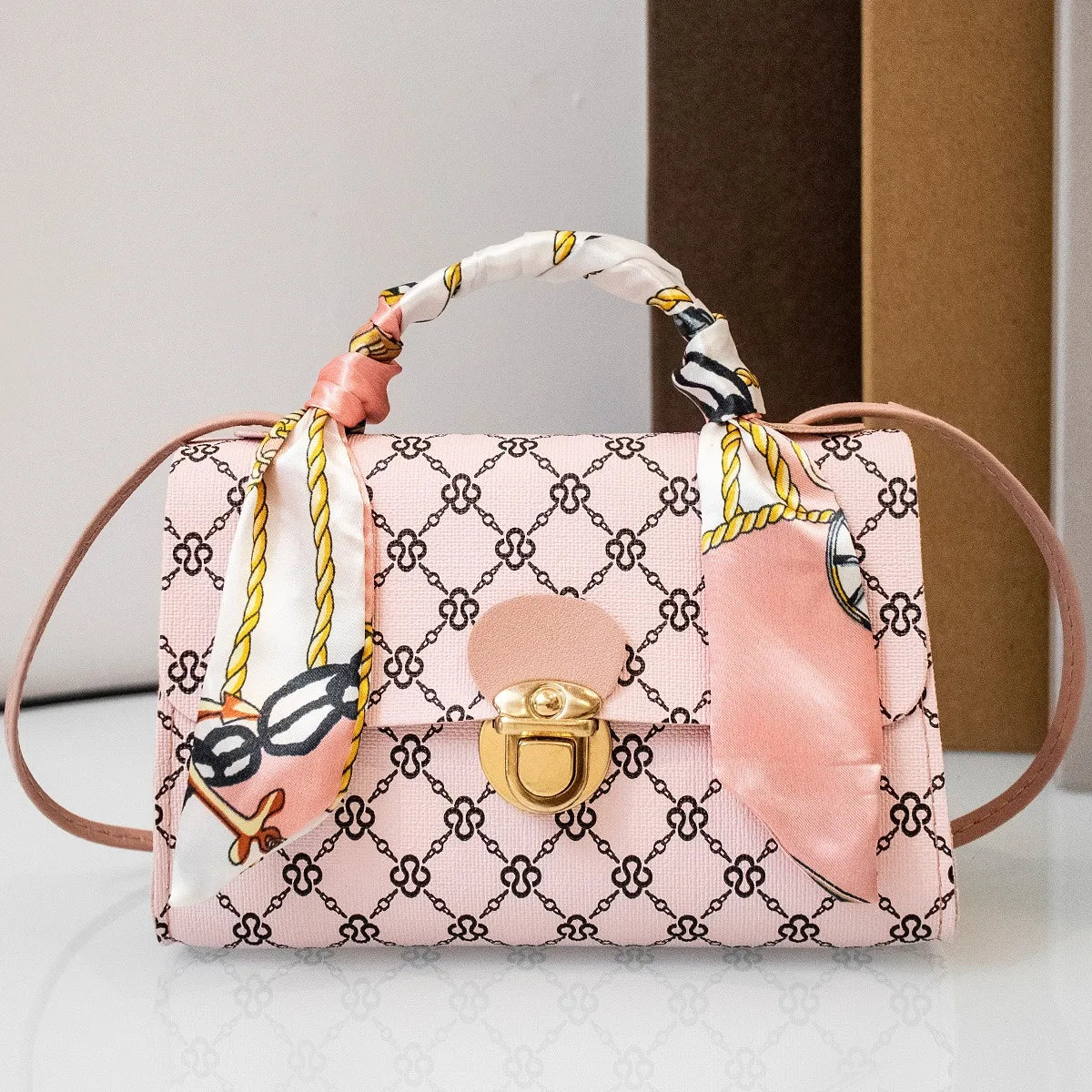 Fashion crocodile pattern color matching handbag purse mini ladies shoulder bag multifunctional Joker leisure bag