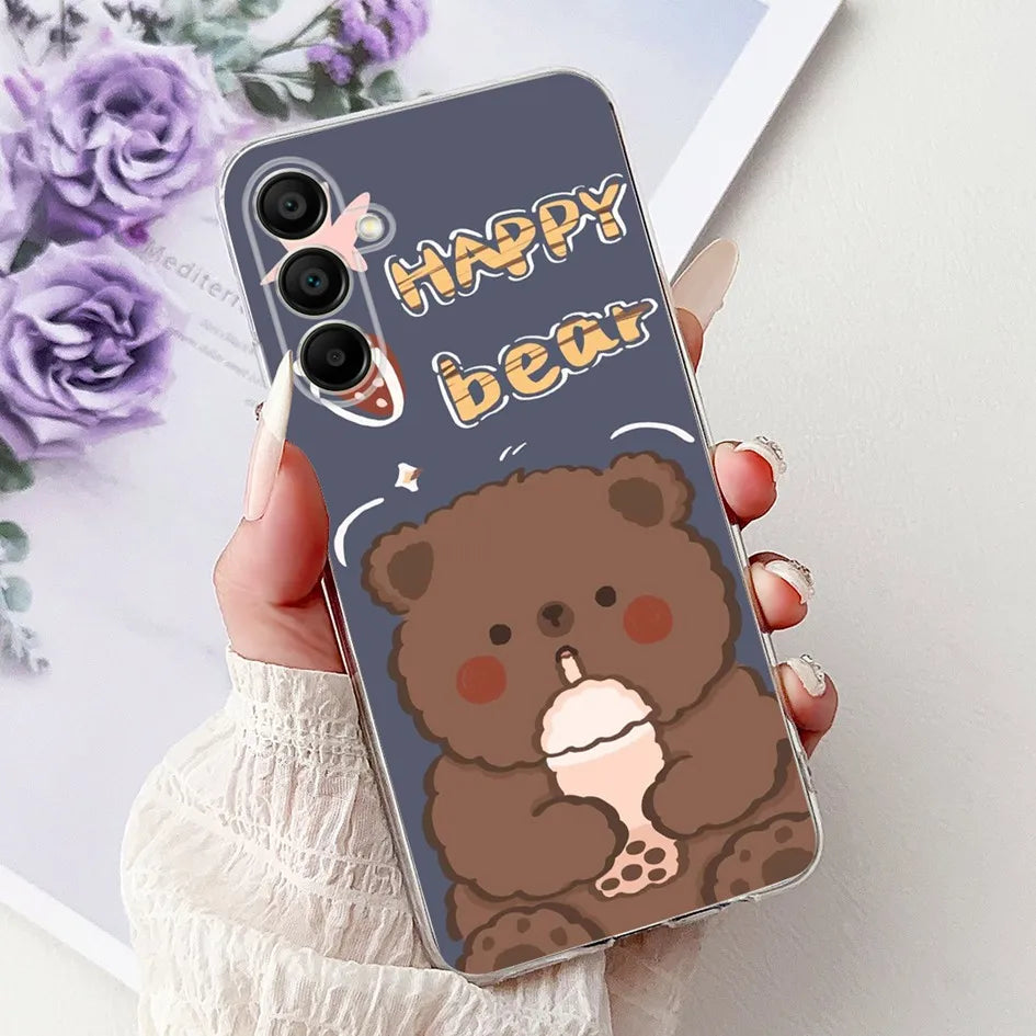 For Cover Samsung Galaxy A16 5G Phone Case SM-A166B Silicone Soft Cartoon Bumper For Samsung A16 4G SM-A165F A 16 GalaxyA16 Capa