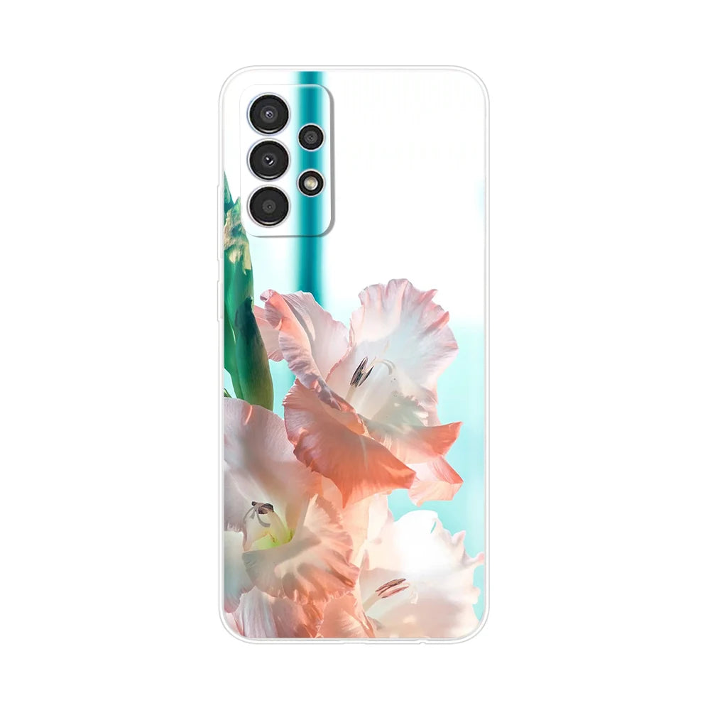 For Samsung Galaxy A13 4G Phone Case Fashion Cute Pattern Flower Silicon Soft TPU Case For Samsung A13 A 13 GalaxyA13 Back Cover