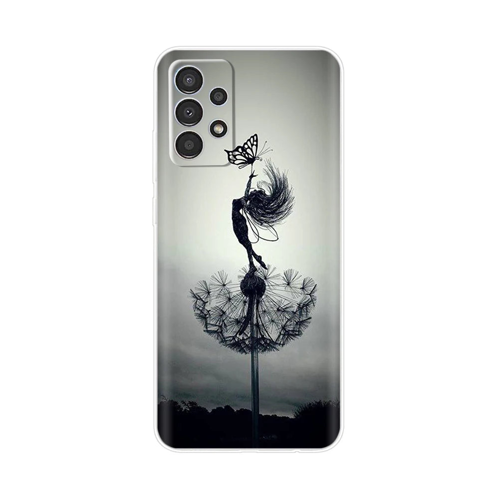 For Samsung Galaxy A13 4G Phone Case Fashion Cute Pattern Flower Silicon Soft TPU Case For Samsung A13 A 13 GalaxyA13 Back Cover