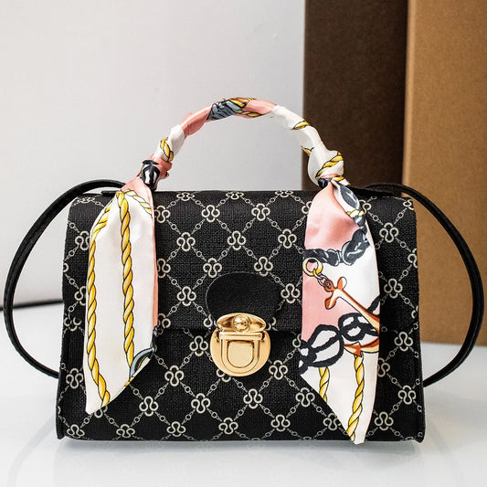 Fashion crocodile pattern color matching handbag purse mini ladies shoulder bag multifunctional Joker leisure bag