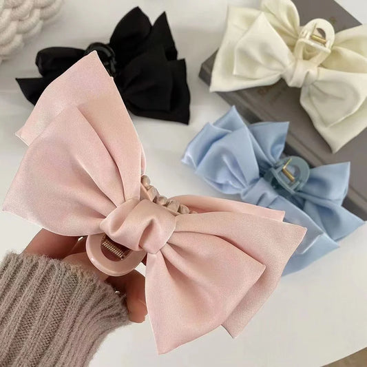 Super Large Bowknot Grip Clip Cute Hair Clip High-End  Clip Hair Accessory