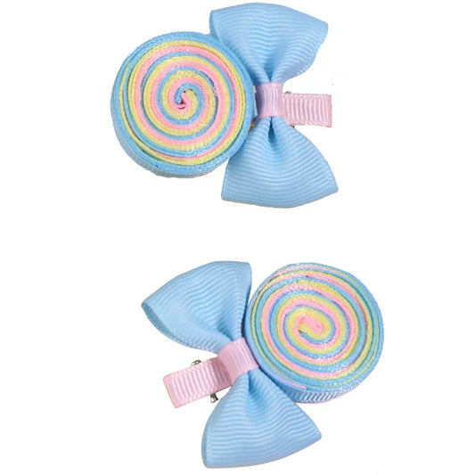 Nouvelles pinces à cheveux en forme de sucette, barrettes arc-en-ciel en forme de bonbon, épingles à cheveux pour bébés filles, couvre-chefs faits à la main, accessoires pour cheveux