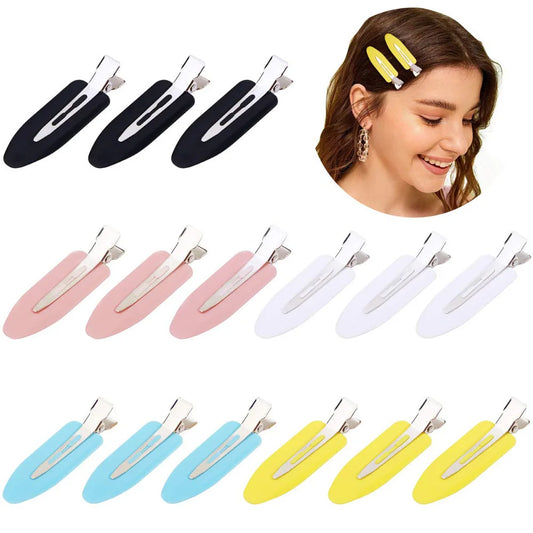 Lot de 10 barrettes sans couture, sans plis, sans marques, pour boucles, maquillage, sans plis, pour coiffure