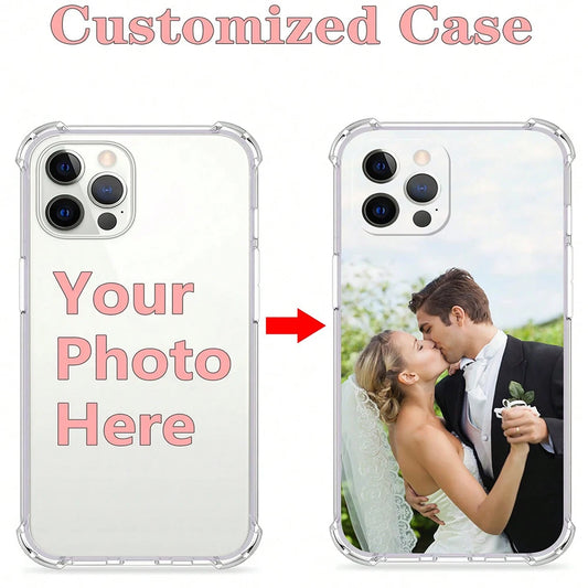 DIY photo customized shockproof phone case For iPhone 16 16e 15 14 13 12 11 Pro Max Mini SE 2020 2022 XS XR 6s 7 8 Plus cover